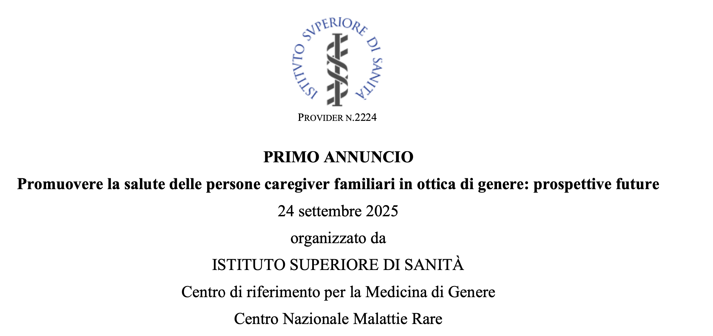Promuovere la salute delle persone caregiver familiari in ottica di genere: prospettive future